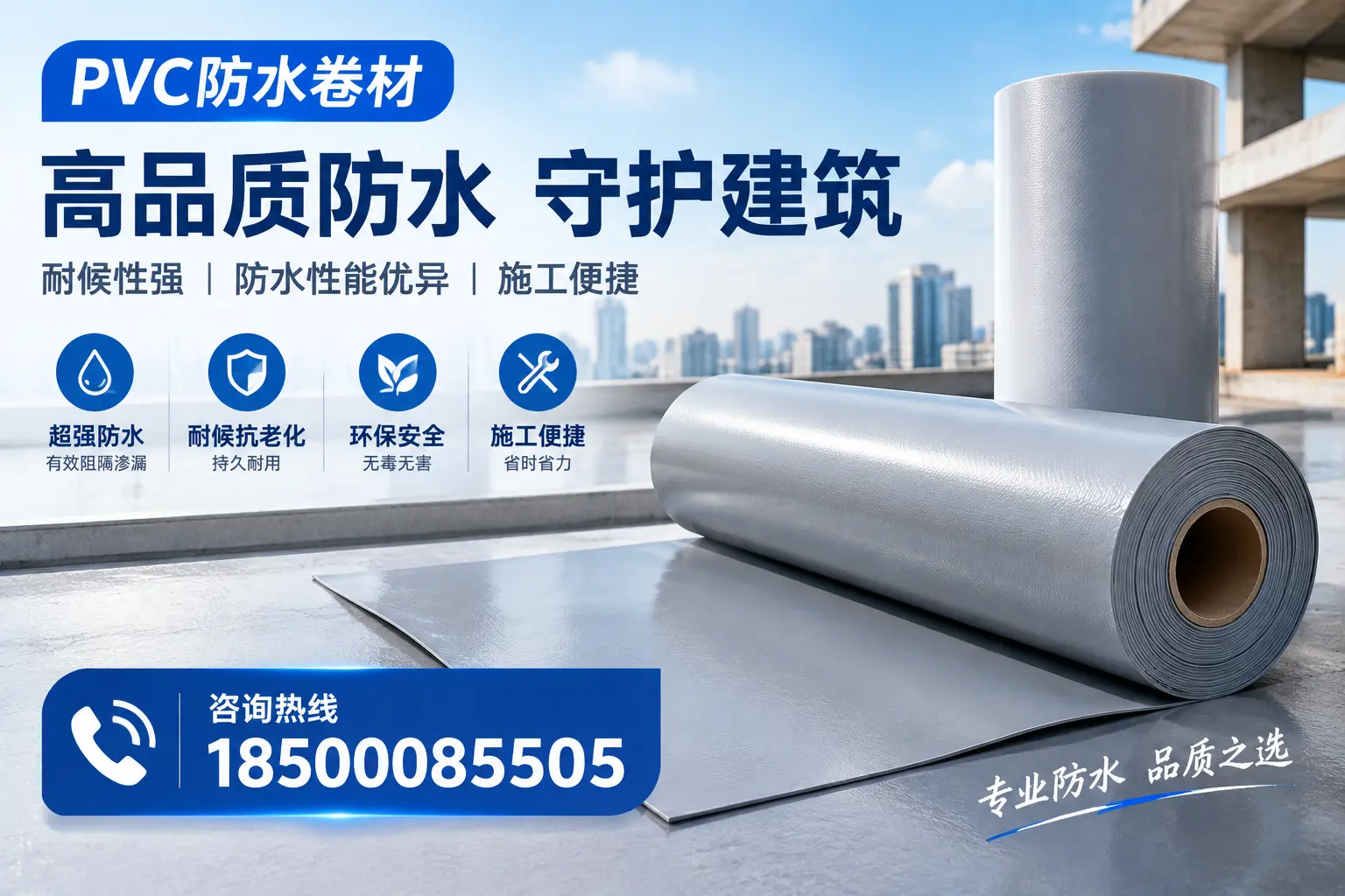 PVC防水卷材的防水效果评测,适合本溪的科学依据